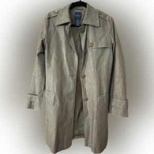 Faconnable Women’s Light Belted Rain Trench Jacket - Taupe